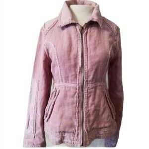 BKE Pink Corduroy Zip Jacket Coat